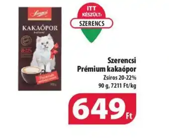 Coop Szerencsi Prémium kakaópor 90g ajánlat
