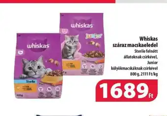 Coop Whiskas száraz macskaeledel 800g ajánlat
