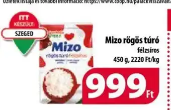 Coop Mizo rögös túró 450g ajánlat
