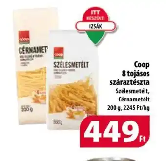 Coop Coop 8 tojásos száraztészta 200g ajánlat