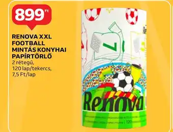 Auchan RENOVA XXL FOOTBALL MINTÁS KONYHAI PAPÍRTÖRLŐ ajánlat