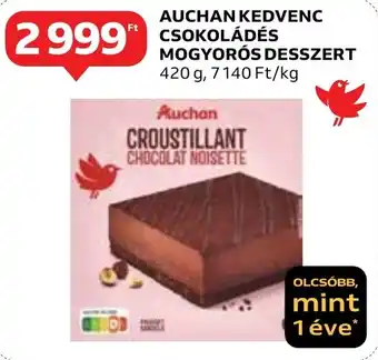Auchan AUCHAN KEDVENC CSOKOLÁDÉS MOGYORÓS DESSZERT 420g ajánlat