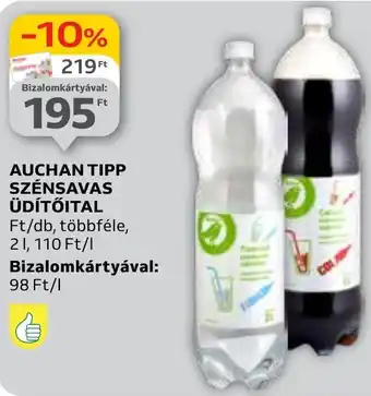 Auchan AUCHAN TIPP SZÉNSAVAS ÜDÍTŐITAL 2l ajánlat