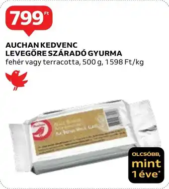 Auchan AUCHAN KEDVENC LEVEGŐRE SZÁRADÓ GYURMA 500g ajánlat