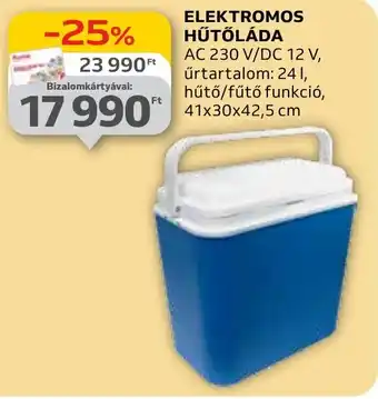Auchan ELEKTROMOS HŰTŐLÁDA 41x30x42,5cm ajánlat