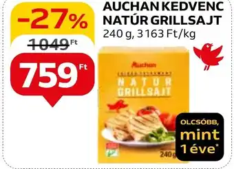 Auchan AUCHAN KEDVENC NATUR GRILLSAJT 240g ajánlat