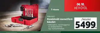 Lidl PARKSIDE® Kombinált menetfúró készlet ajánlat