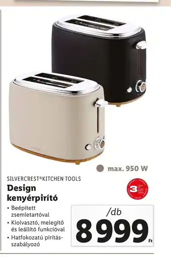 Lidl SILVERCREST KITCHEN TOOLS Design kenyérpirító 1db ajánlat