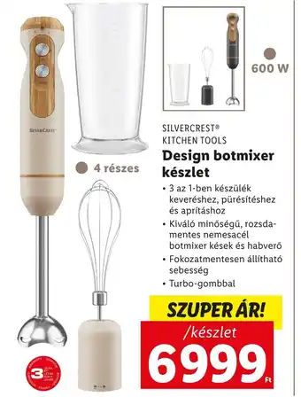 Lidl SILVERCREST® KITCHEN TOOLS Design botmixer készlet ajánlat