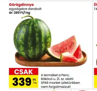 Spar Görögdinnye 1kg ajánlat
