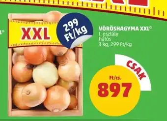 PENNY VÖRÖSHAGYMA XXL 3kg ajánlat