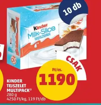 PENNY KINDER TEJSZELET MULTIPACK 280 g ajánlat