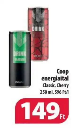 Coop Coop energiaital Classic, Cherry 250ml ajánlat