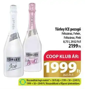Törley ICE pezsgő Félszáraz, Fehér, Félszáraz, Pink 0,75l