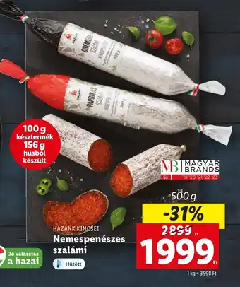 Lidl HAZÁNK KINCSEI Nemespenészes szalámi 500g ajánlat