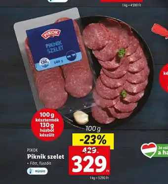 Lidl PIKOK PIKNIK SZELET 100g ajánlat