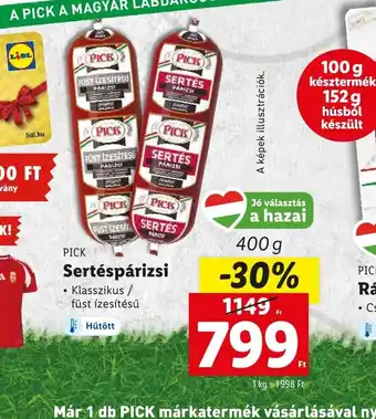 Lidl PICK Sertéspárizsi 400g ajánlat