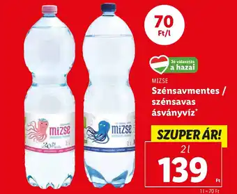 Lidl MIZSE szénsavas ásványvíz 2l ajánlat