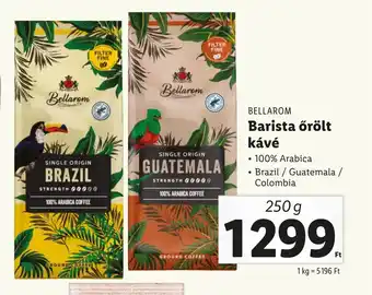 Lidl BELLAROM Barista őrölt kávé 250g ajánlat