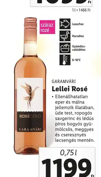 Lidl GARAMVÁRI Lellei Rosé 0,75l ajánlat