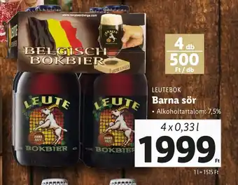 Lidl LEUTE Barna sör 4x0,33l ajánlat