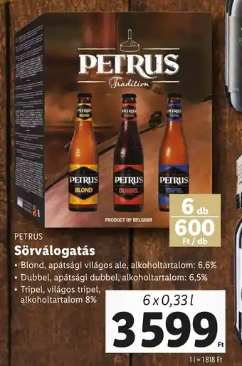 PETRUS Sörválogatás 6x0,33l