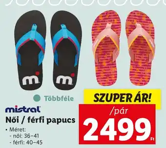 Lidl mistral Női / férfi papucs Méret: - férfi: 40-45 ajánlat