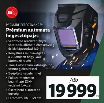 PARKSIDE PERFORMANCE® Prémium automata hegesztőpajzs