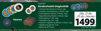 Lidl PARKSIDE® Sarokcsiszoló kiegészítők 1db /2 db /11 db /készlet ajánlat