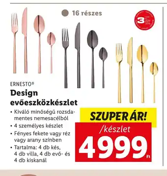 Lidl ERNESTO® Design evőeszközkészlet ajánlat