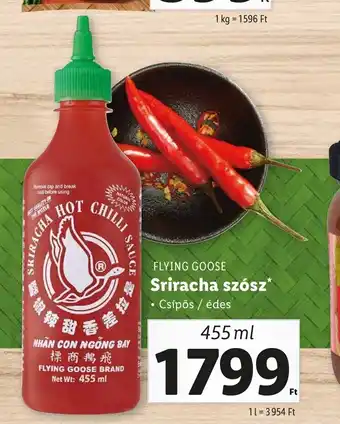 Lidl FLYING GOOSE Sriracha szósz 455ml ajánlat