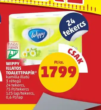 PENNY WIPPY ILLATOS TOALETTPAPÍR 24 tekercs ajánlat