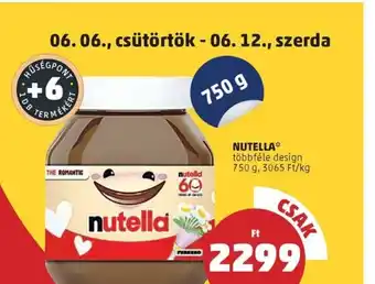 PENNY NUTELLA 750 g ajánlat