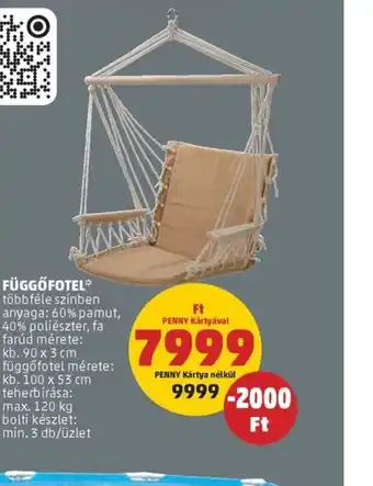 PENNY FÜGGŐFOTEL ajánlat