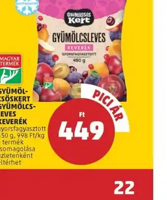 PENNY GYÜMÖL- CSÖSKERT GYÜMÖLCS- LEVES KEVERÉK 450g ajánlat