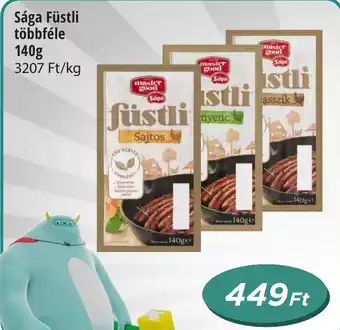 Real Sága Füstli többféle 140g ajánlat