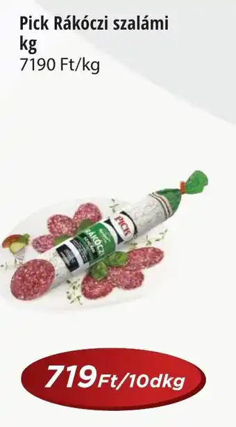 Real Pick Rákóczi szalámi 10dkg ajánlat