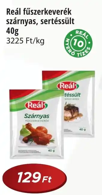 Real Reál fűszerkeverék szárnyas, sertéssült 40g ajánlat