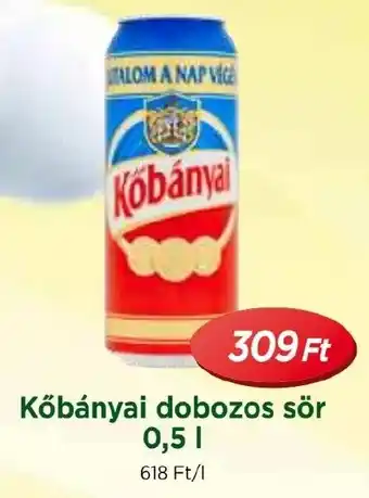Real Kőbányai dobozos sör 0,5l ajánlat