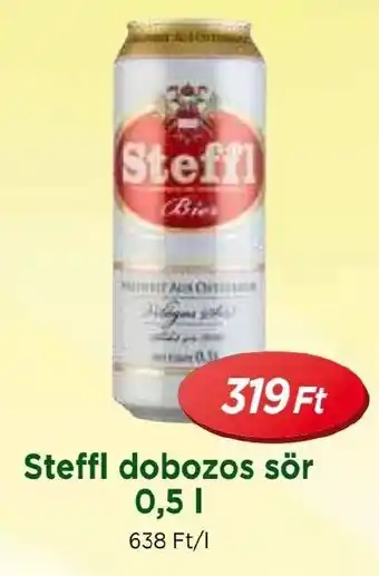 Real Steffl dobozos sör 0,5l ajánlat