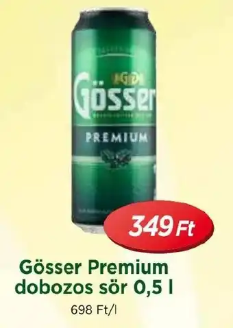 Real Gösser Premium dobozos sör 0,5l ajánlat