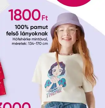 Pepco 100% pamut felső lányoknak ajánlat