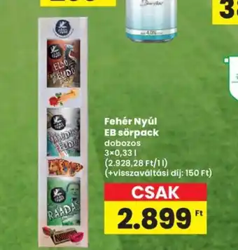Fehér Nyúl EB sörpack 3x0,33l