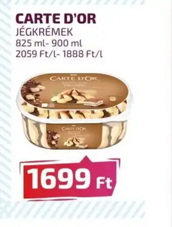 CARTE D'OR JÉGKRÉMEK 825ml-900ml