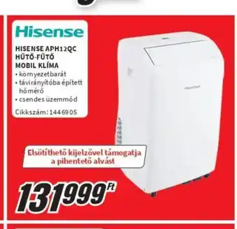 Media Markt HISENSE APH12QC HŰTŐ-FŰTŐ MOBIL KLÍMA ajánlat
