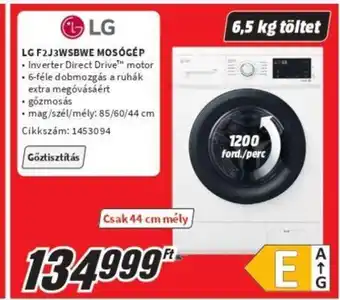MediaMarkt LG F2J3WSBWE MOSÓGÉP ajánlat
