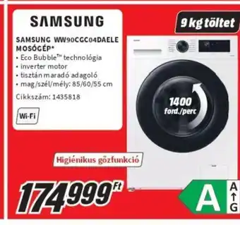 SAMSUNG WW90CGC04DAELE MOSÓGÉP