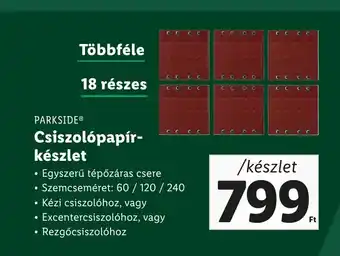 Lidl PARKSIDE® Csiszolópapír- készlet ajánlat