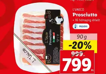 Lidl L'unico Prosciutto 90g ajánlat