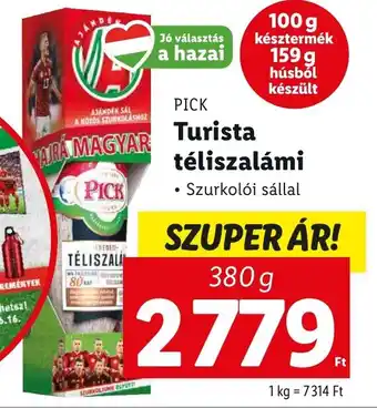 Lidl PICK Turista téliszalámi 380g ajánlat